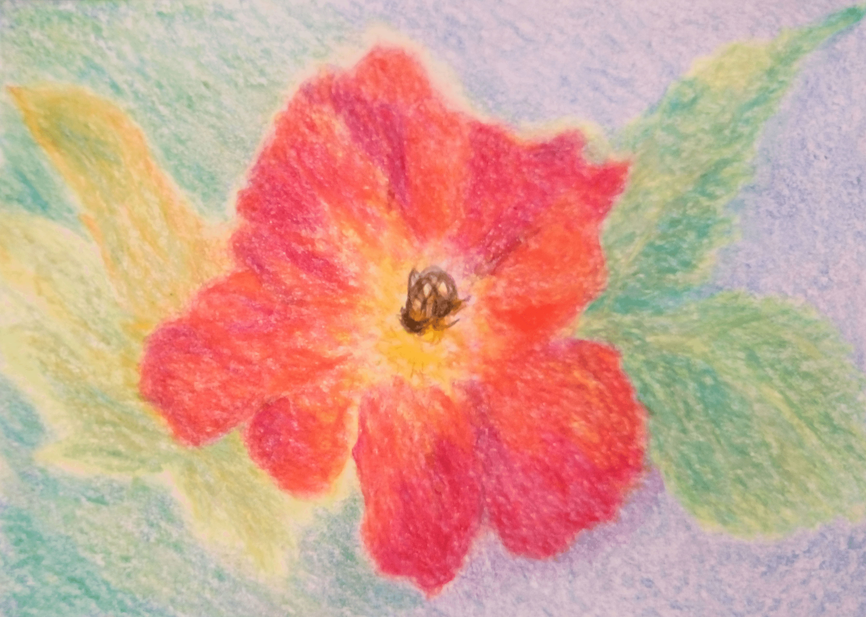 Kunstterapi - maleri af rose